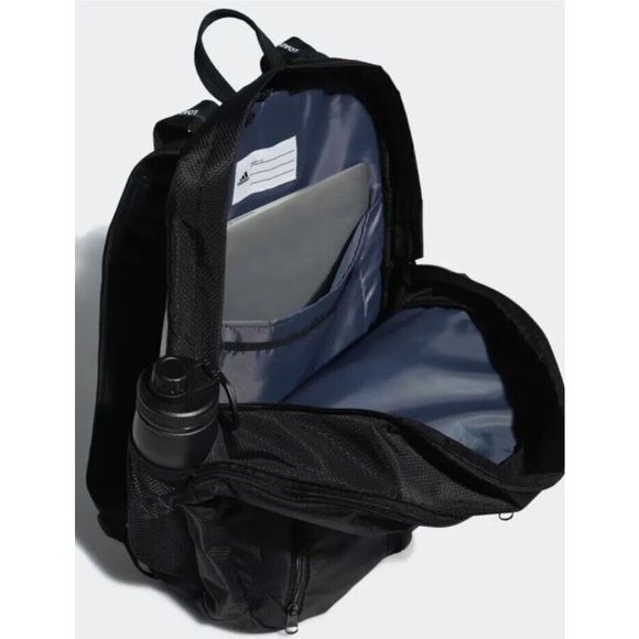 Adidas Prime V Unisex Backpack Black & White 145288C - Picture 11 of 16